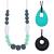 Teething Necklace for Baby and Mom to Wear  Sensory Chew Necklaces for Kids Silicone Chew Toys for Autistic Children or SPD ADHD Anxiety Nursing Biting  Oral Motor Teether Toys for Babies