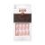 KISS Classy French Nail Manicure Kit with Gel Finish, Medium, Coffin Shaped, Cozy Meets Cute, Nail Kit Includes Pink Nail Glue (Net Wt. 2 g / 0.07oz.), Mini File, Manicure Stick, and 28 Fake Nails