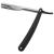 Beaupretty Barber Razor Men Heavy Duty Metal Single Edge Razor Black