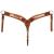 Royal King Cowhide Roper Breast Collar brown