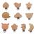 Ki -Wedy 10 pieces wood pacifier clips baby bite ring nipple holder natural wood pacifier chains clips made of high quality wood metal wood infant pacifier closures holder accessories