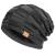 Vgogfly Slouchy Beanie for Men Winter Hats for Guys Cool Beanies Mens Lined Knit Warm Thick Skully Stocking Binie Hat Black