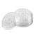 100pcs Eyelash Glue Holder Disposable Plastic Transparent Extension Glue Stand Pads for Eyelash Extension