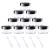kuou 10 * 15ml Empty Plastic Cosmetic Jars Sample Containers Pots Bottles with Black Screw Lids and 5pcs Spatulas for DIY Travel Makeup Creams/Powder/Mineral Make Up Cosmetic
