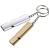 2 pieces of trill whistles Xcozu signal pipe triller whistles according to emergency trill pipes metal emergency pipe with keychain referee outdoor emergency survival pipe (Golden silver)