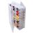 46 Grids Sewing Organizer  Double Sided Thread Box Storage  Portable Clear Plastic Organizer Box for Embroidery and Sewing Threads  Embroidery Floss  Crafts  Small Toys (Clear)