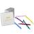 HAARallerliebst hair clips wavy (6 pieces | colorful | 4.5 cm) including box for storage ... (box color: white)