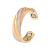 Fashionable women's ring 3 colors gold silver red gold copper magnet ring adjustable size female magnet jewelry finger clothing rose gold