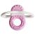 Mam Bite & Relax Phase 1 Mini bite ring toothing aid especially for the front teeth extra small and light biting ring for babies from 2+ months light pink phase 1 1 piece of light pink