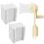 120 Pcs Plastic Floss Bobbins with 1 Pcs Bobbin Winder for Cross Stitch Embroidery Cotton Thread Embroidery Floss Thread Craft DIY Sewing Storage Thread Organizer Holder Embroidery DIY Cards (White) Plastic Floss Bobbins + Bobbin Winder