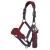 LeMieux Vogue Fleece Headcollar and Leadrope Halter Cob Burgundy / Navy