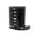 GIIYAA Weekly Pill Organizer (Twice-A-Day), Portable 7 Day Pill Box Case with Stackable AM/PM Compartments for Pills, Vitamin, Fish Oil, Supplements,Black