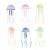 Aquarium decoration bright jellyfish artificial jellyfish aquarium decoration 6PCs glowing aqua ornaments glowing jellyfish ornament decoration for aquarium fish pool fish tank glowing ornament