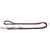 HUNTER Adjustable leash made of soft non-slip nylon classic 1.5 x 200 cm brown brown 15/200