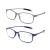 DOOViC Blue Light Filter Computer Reading Glasses for Unisex TR259-C (9 Colors) Blue+grey 2.75 x