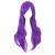MapofBeauty 28" 70cm Long Curly Hair Ends Costume Cosplay Wig (Purple)