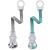 Nip pacifier tape with ring // 2-series Set Boy // Comfort closure for all pacifiers without ring // New fastening ring made of flexible silicone // Made in Germany