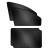 Zatooto sun protection car car curtains-polyester black anti-UV for baby children pets adults side rear personal privacy 4 pieces