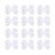 DEEKA 12 PCS 6 Big Hand-made Grosgrain Ribbon Hair Bow Alligator Clips Hair Accessories for Little Teen Toddler Girls - White 6 Inch (Pack of 12) White