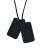 Sensory Chew Necklace for Kids or Adults  Silicone Dog Tag Pendant Chewy for Autism ADHD SPD PICA and Oral Motor Chewing Needs  Fidget Chewable Necklaces (Black)
