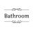 Bestjybt DIY Removable Washroom Toilet Bathroom WC Sign Door Accessories Wall Sticker Home Decor (Bathroom)