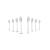 Pursonic Standard Replacement Brush Heads for Dazzlepro Elements Toothbrush & AquaSonic Black , AquaSonic Vibe, AquaSonic Duo pro , AquaSonic Black Series pro (8 Pack))