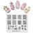 KADS Nail Stamping Plate Rose Flower Nature Nail Art Stamp Template DIY Image Template Manicure Stamping Plate Stencil Tools (FL037)