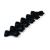 Hair Bow Hair Clip for Pets Dog Hair Clip 6 Pieces Black 18