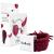 Bellody original hair tie - stylish braided hair tie with strong hold (4er set - Bordeaux Red) - Women's hair accessories in dark red