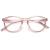 Koosufa fashion anti blue light reading glasses spring hinge women men round reading aid visual help anti -fatigue glasses 1.0 1.25 1.75 2.25 2.75 3.5 4.0 1x transparent pink 2.0 x