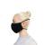 Cate & Levi - Over The Head Black Face Masks For Adults - Best For Hearing Aids - 100% Organic Cotton - Made In Canada - Reusable, Soft and Breathable, Secures Around Head and Neck