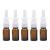 6 pieces 10 ml of emptiness refillable glass-nose spray bottle with a fine spray atomizer for colloidal silver/salt applications make-up cosmetics essential oils (brown) brown 10ml/0.34oz silver brown