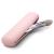 FERYES Travel Makeup Brush Holder  Magnetic Anti-fall Out Silicon Portable Cosmetic Face Brushes Holder  Soft and Sleek Makeup Tools Organizer for Travel-Pink