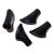 Eurobatt 4X rubber buffer replacement feet for Nordic Walking poles pads black