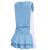 Zaclotre Girls Tennis Golf Dress Outfit Sleeveless Tank Top and Skorts Sets Sport Skirt with Shorts Light Blue 5-6 Years