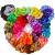 ZZICEN Satin Scrunchies 60 Colors Silk Scrunchies Hair Elastics Scrunchies Hair Bands Ties for Women Girls Solid Satin 60Pcs