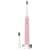 Voom Sonic Pro 5 Rechargeable Electronic Toothbrush With Soft Dupont Nylon Bristles Dentist Recommended Advanced Oral Care 2-Minute Timer with Quadrant Pacing & 5 Adjustable Speeds - Pink