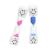 2 pieces of hourglass smiley toothbrush sandwear colorful sand egg clock 2-color-sandwatch timer hourglass timmer for kitchen children's teeth brushing at home office and playmaker (pink + blue approx. 3 minutes)