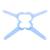 SUPVOX 8 Pieces Cheek Retractor Mouth Opener T-Shape Lip Retractor for Dental Orthodontic Clear Teeth Whitening (Blue)