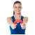 THERABAND Resistance FlexBar for Men and Women Strength Grip and Elbow Training and Pain Relief Home Gym Equipment Intermedium Level Red Light Light Red - Light