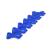 Hair Bow Hair Clip for Pets Dog Hair Clip 6 Pieces Blue 01