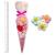 Pre filled Sweet Cones Flower Top - Mini Size - 55g sweets - Perfect for parties x 10 Cones