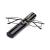 Flexible metal reading glasses visual aid feather-hinge reading aid unisex reader with glasses case such as pen holders (black 2.0) black +2 diopters