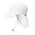 weVSwe Baby Toddler Sun Hat UPF 50+ Swim Cap Flap Neck Protection Adjustable Chin Straps UV Sun Protection Hats White 12-24 Months