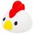 Healifty Phlegm Remover Chest Physical Cup Palm Chest Percussion Cup Mucus Remove Cup Baby 7.7X6.8CM White