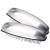kuou Stainless Steel Nail Brush 2 Pieces Hard Bristle Hand Wash Brushes Nail Clean Brush Handle Nail Finger Tip Scrubbing Brush Nail Brushes for Cleaning Nails and Toes Nails