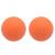 Massage ball fascia ball hard lacrosse ball massage.Massage balls for back legs feet hands.Triggerpunktball for yoga myofascial relaxation muscle relaxation acupuncture massage.2 pieces.(Orange)