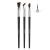 TEOYALL Angled Eyeliner Brushes Set 3 PCS Ultra Thin Slanted Angled Eyebrow Brush Precision Defined Brushes 3 Angled Eyeliner Brushes
