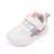 MK MATT KEELY Baby Boys Girls First Walking Shoes Toddler Anti-Slip Soft PU Leather Prewalker Sneakers 3.5 UK Child Pink