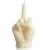 GroBro7 Middle Finger Candle Danish pastel fragrance room decoration natural soy wax pine incense sticks aromatherapy gestures for desk festival party houseewarming poison (milky)